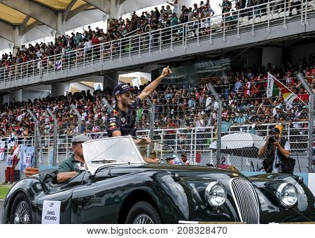 Daniel Ricciardo Of Australia And Red Bull Racing
