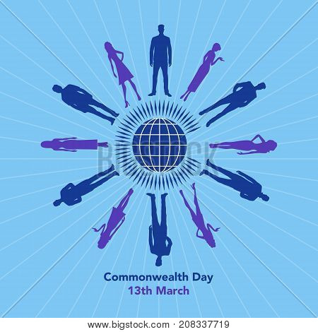Commonwealth Day Illustration