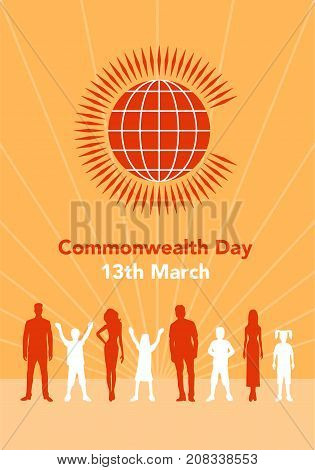 Commonwealth Day Illustration