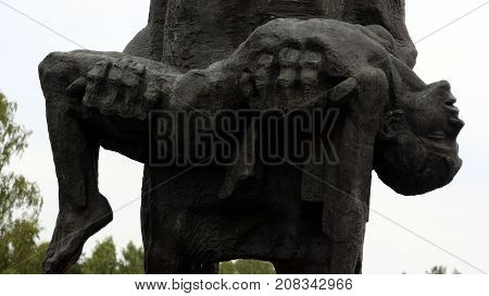 Khatyn, Belarus. July 25 2017. Memorial to the victims of World war II.
