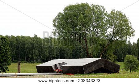Khatyn, Belarus. July 25 2017. Memorial to the victims of World war II.