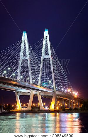 Big Obukhovsky Cable-stayed Bridge, Neva River