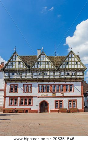 Town Hall On The Central Square Of Blomberg