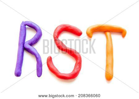 Plasticine Letters Rst