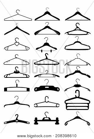 Hanger icon isolated on white backgroundn .