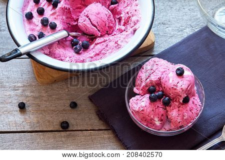 Homemade Berry Ice Cream