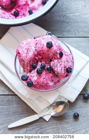 Homemade Berry Ice Cream
