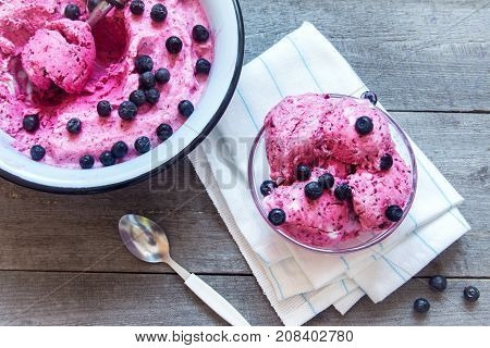 Homemade Berry Ice Cream