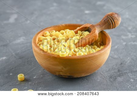 Ditalini Macaroni. Pasta Rings. Tubettini And Thimbles. Anellini.