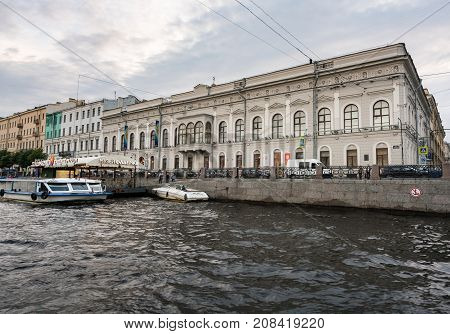 ST PETERSBURG, RUSSIA - SEPTEMBER 12: Faberge Museum on September 12, 2017 in St Petersburg, Russia. The museum opened in 2013