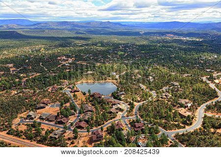 View of the Mogollon Rim from Payson Arizona