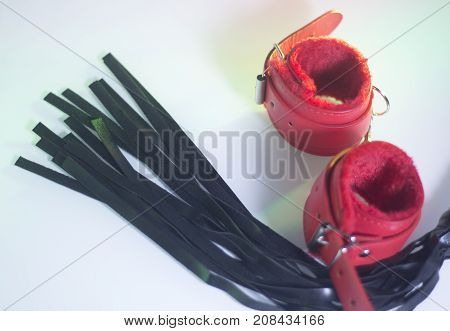 Bondage Sex Handcuffs Whip