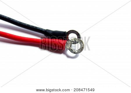 Electronic jumper cables Positive electrode and Negative electrode