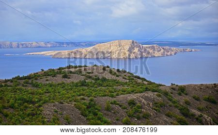 Velebit shore in north part of dalmatia in Croatia