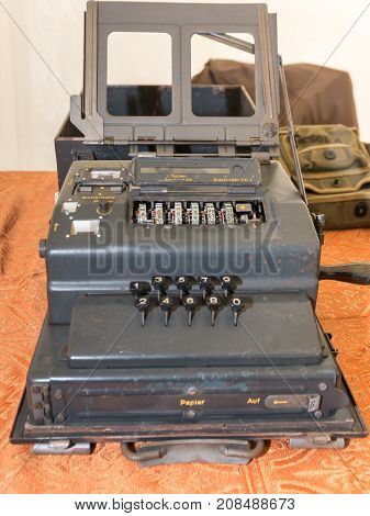 The Enigma Cipher Coding Machine from World War II