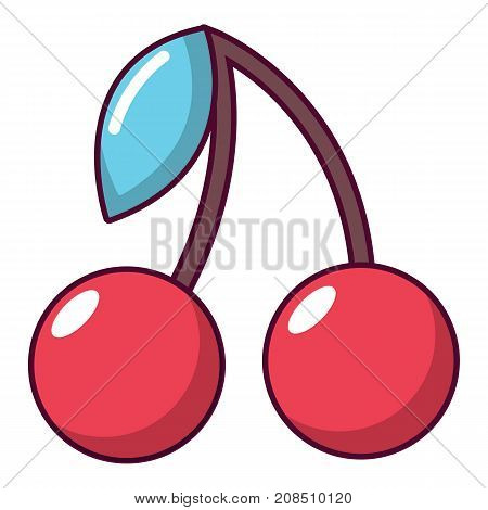 Cherry icon. Cartoon illustration of cherry vector icon for web