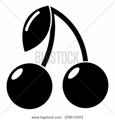 Cherry icon. Simple illustration of cherry vector icon for web