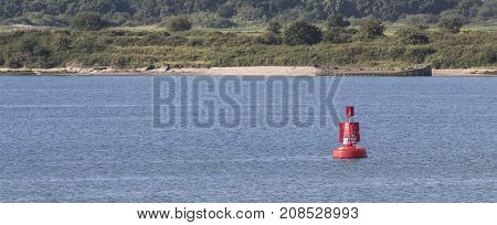 Gimp Elbow marker Buoy in Southampton water