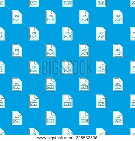 File JPG pattern repeat seamless in blue color for any design. Vector geometric illustration