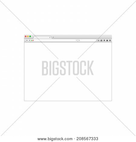 Browser window vector illustration. Window concept internet browser. Vector flat style.