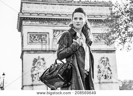 Young Fashion-monger In Paris, France Looking Into Distance