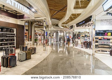 Departure Hall Of Menara Airport In Marrakesh. Morocco