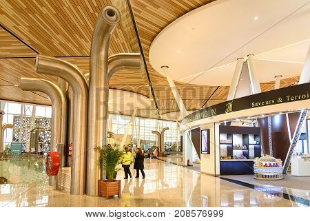 Departure Hall Of Menara Airport In Marrakesh. Morocco