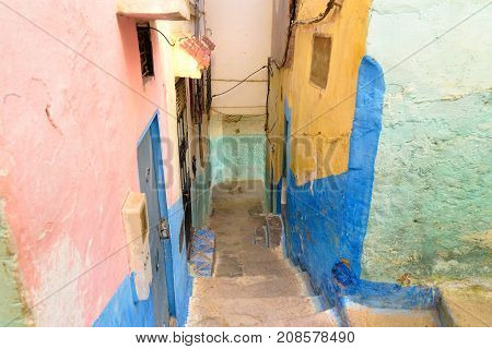 On The Street In Medina. Moulay Idriss Zerhoun, Morocco