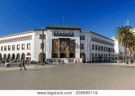 Main Post Office In Rabat. Morocco