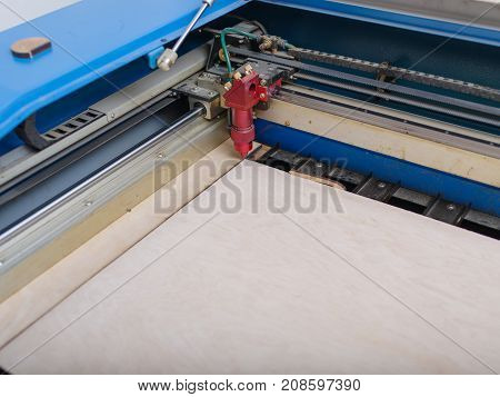 Automated machine for burning out patterns on a tree cut a leaf of a tree