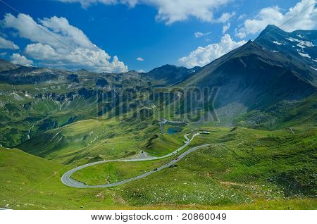 Veduta sul Grossglockner-autostrada