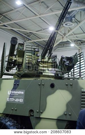 New Ukrainian Armored Vehicle Btr-4Mv At The Exhibition