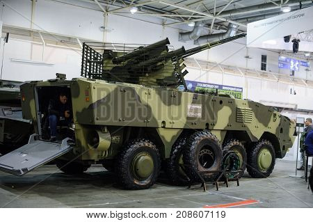 New Ukrainian Armored Vehicle Btr-4Mv At The Exhibition