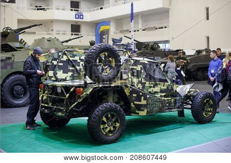 Military Buggy Of Ukrainian Production At The Exhibition