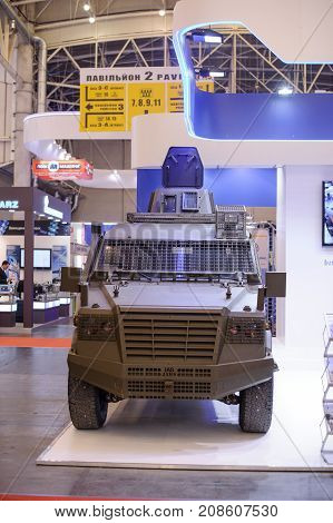 Military Armored Car  At The Exhibition