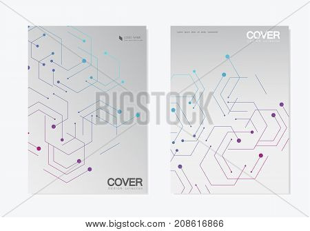 Vector abstract geometric background. Modern brochure design element.