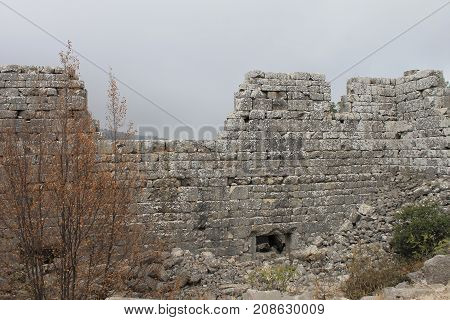 Termessos ruins an ancient city in the historical area of ​​Pisidia