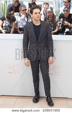 CANNES, FRANCE - MAY 19, 2016: Xavier Dolan attends the 'It's Only The End Of The World (Juste La Fin Du Monde)'  photocall during the 69th annual Cannes Film Festival at the Palais des Festivals 