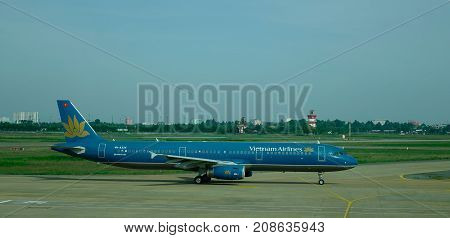 Tan Son Nhat Intl Airport In Saigon, Vietnam