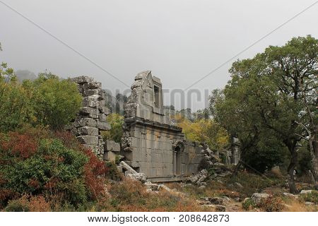 Termessos ruins an ancient city in the historical area of Pisidia