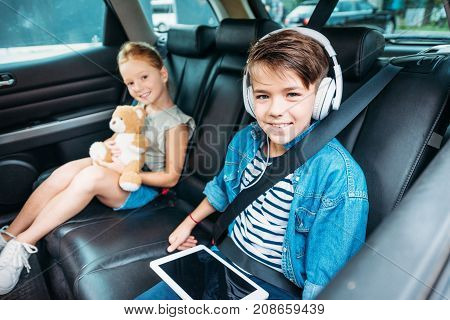 Brother And Sister Ready For Car Trip