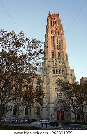 church new york usa city harlem bronx .