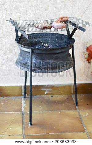 Brazilian Meat Grilling At A Churrasco