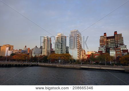 Skyline New York City Manhattan USA US Sky .