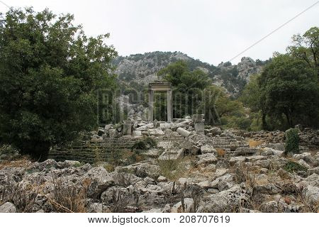 Termessos is an ancient city located in the southeast of the historical area of Pisidia
