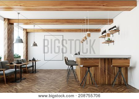Bar Interior, Poster, Armchairs