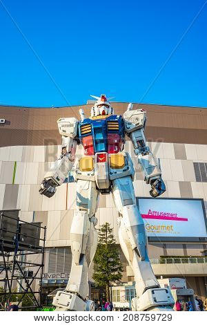 Gundam Rx-78-2 The Old Gundum At Diver City Tokyo Plaza