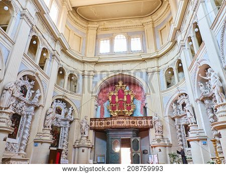 Parrocchia San Matteo Church Of Lecce. Puglia, Italy.