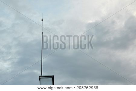 Lightning Rod And Sky