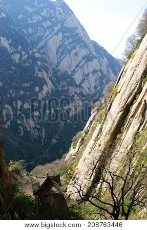 The famous landscape of mountain Huashan, China